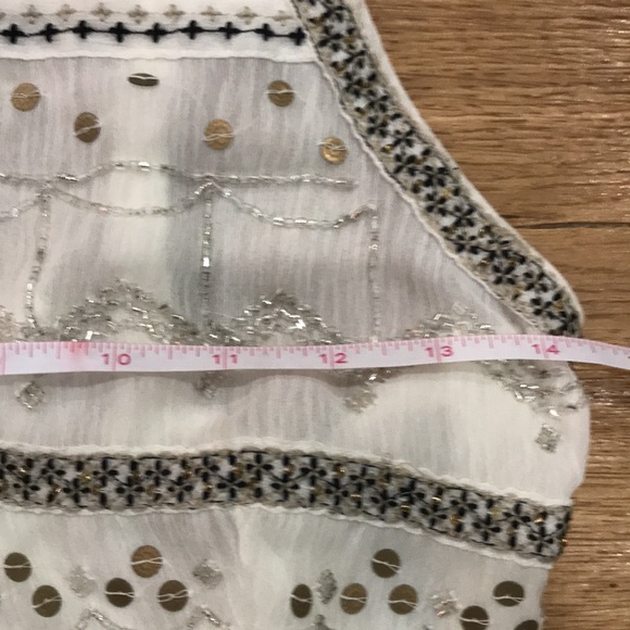 Free People White and Silver Embellished Camisole - Picture 6 of 12